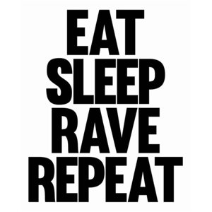 Rienda Libre Graphics - Decomural Eat Sleep Rave Repeat Fat Boy Slim Ws-34171