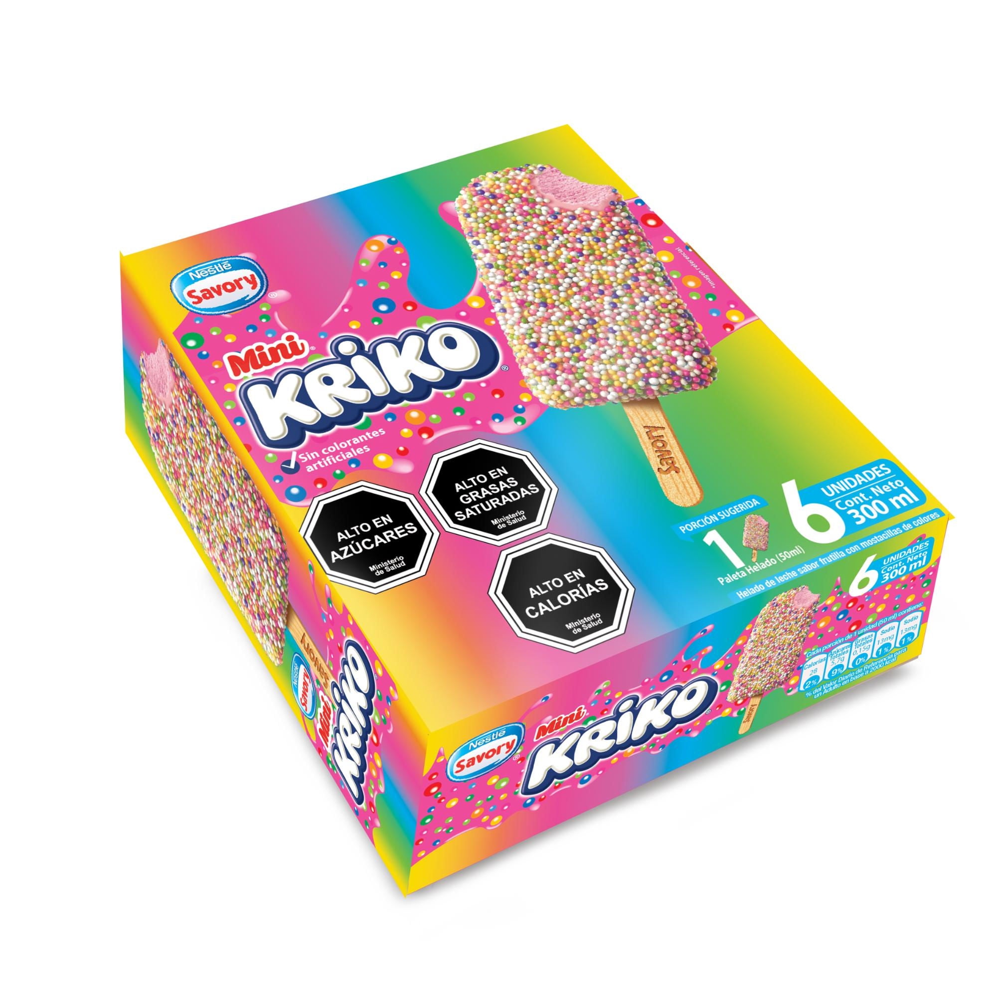 Helado Paleta Kriko Mini Caja 300 ml Savory