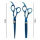 thumbnail image 2 of Tijeras para cortar el cabello, 10 piezas de tijeras profesionales para el cabello con tijeras de entresacar, peine, capa y clip, 2 of 5