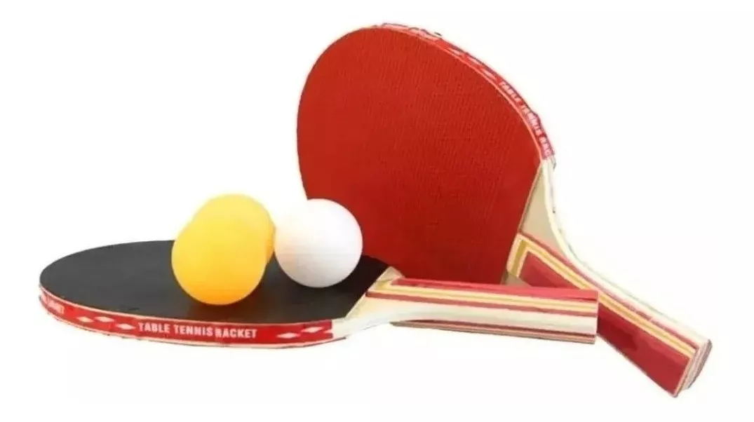 Max - Set Ping Pong Raquetas Mas 3 Pelotas