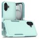 thumbnail image 1 of Funda Defender for iPhone 16 Plus 6.7", de Doble Capa PC+TPU Resistente a Golpes, Cubierta Protectora de Cuerpo Completo, Verde Claro, for iPhone 16 Plus, 1 of 5