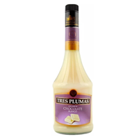 Licor Tres Plumas Licor De Chocolate Blanco 17° 750Cc