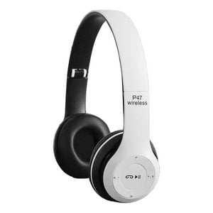 Importclick - Audífonos Bluetooth Recargable Con Micrófono Fm/Tf Blanco