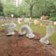 thumbnail image 3 of Escultura Livelyfish – Estatua de Dragón de Piedra Arenisca Blanca, 3 of 7
