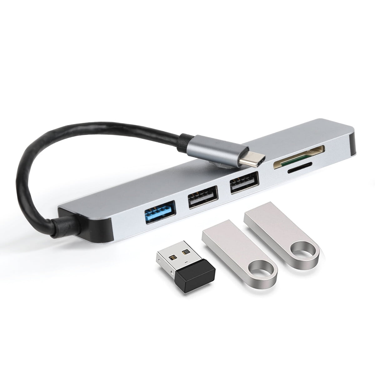 Vivitar - Hub Usb C 6en1 Hdmi 4k Sd Microsd 3 Puertos