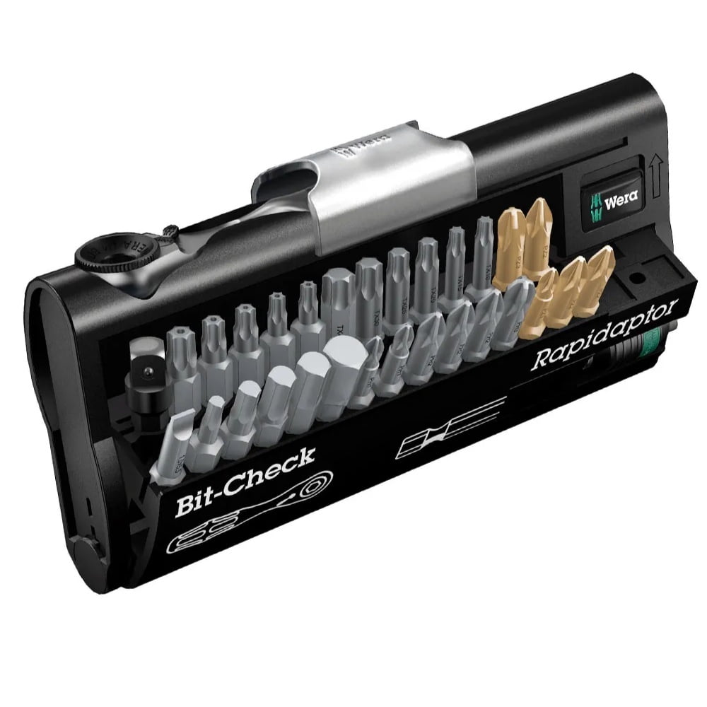 Set Mini Chicharra 1/4" Puntas Y Porta Puntas Wera