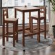 thumbnail image 2 of Juego Comedor De Madera Alto Bar 2 Sillas Chocolate, 2 of 7