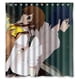 thumbnail image 1 of Cortina de ducha para baño con diseño de anime y ganchos, tamaño 66 x 72 pulgadas, 1 of 3