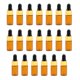 thumbnail image 2 of 20 piezas mini botellas de ámbar marrón recargable de aceite esencial de vidrio vacías 3 ml, 2 of 5