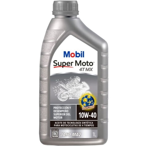 Aceite Motor Para Moto 10W40 Tecnologia Sintetica Mobil 4T Mx