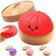 thumbnail image 1 of Pelota antiestrés en forma de dumpling Dufricen, juguete sensorial antiestrés rojo, 1 of 6
