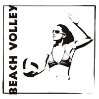 Rienda Libre Graphics - Decomural Beach Volleyball Female Sports Ws-18600