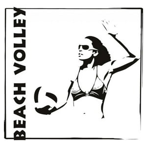 Rienda Libre Graphics - Decomural Beach Volleyball Female Sports Ws-18600
