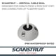 thumbnail image 2 of Sello de cable Scanstrut DS21A-P pequeño para conectores de plástico de 0,83 cm, 2 of 6
