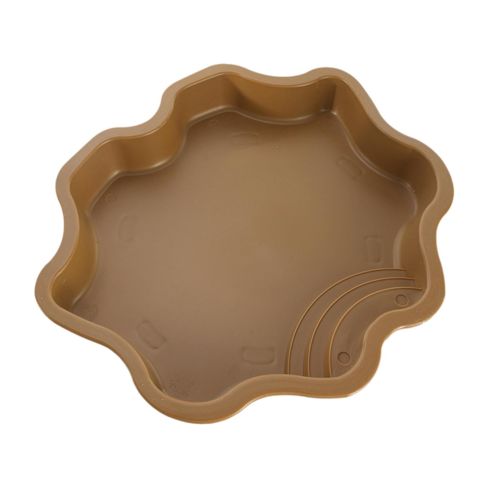 Magideal - Cuenco De Agua Para Reptiles, Comedero Para Reptiles Con Rampa, Cuenco De Baño De Agua Para Tortugas, Piscina De Baño Para Artículos Para Mascotas Y T Amarillo Terroso