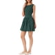 thumbnail image 4 of INSPIRE CHIC Vestido de Lunares para Mujer Verano Sin Mangas Cuello Redondo Mini Vestido Moderno XS Verde Oscuro, 4 of 6