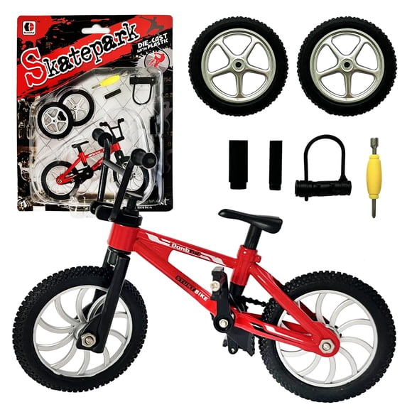 Mini Finger Bike Toy Kidbeile, bicicleta de montaña de aleación, roja