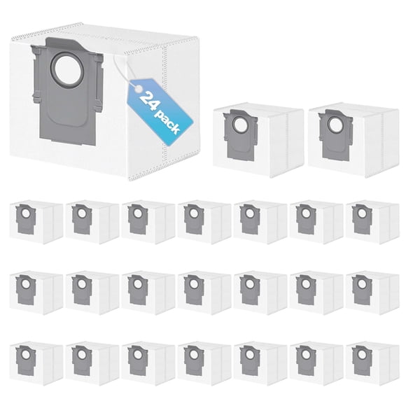 Bolsas para polvo 24 paquetes de 3L para aspiradoras Roborock Q5/Q7/Q10 S5+/X5+