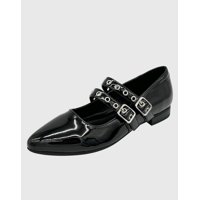 Danicolle Calzado - Ballerina Para Mujer Plana Charol Negro