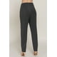 thumbnail image 3 of Saronite Pantalones Largos Elásticos Premium de Cintura Alta con Detalle de Pinzas, Color Carbón Jaspeado (para Mujer), 3 of 4