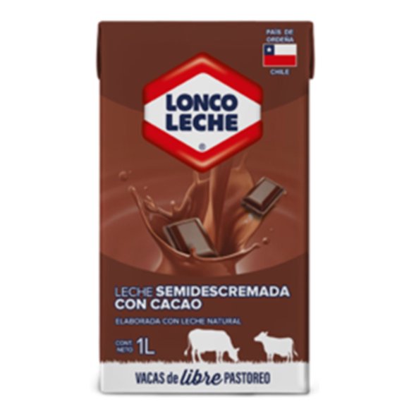 Leche Semidescremada Chocolate, 1 L