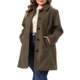 thumbnail image 4 of Abrigo de Mujer Talla Grande Agnes Orinda con Cuello de Solapa, Un Solo Pecho, Largo Medio, Manga Larga, Invierno, Suave, Cálido, Casual, de Negocios, con Bolsillo 3X Marrón, 4 of 6