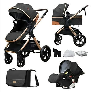 Crusec - Coche Cuna Accesorios Bebé 5 En 1 Plegable Multifuncional