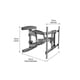 thumbnail image 4 of Soporte TV Full Motion 55 A 85 Pulgadas Brazo Articulado Giratorio Negro, 4 of 7