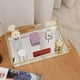 thumbnail image 2 of Bandeja rectangular de vidrio y metal vintage, 2 of 6