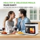 thumbnail image 2 of Air Fryer Nutrichef, 5.8 cuartos de galón, 8 en 1, preestablecida, 1200 W, blanca, 2 of 7