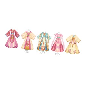 Magideal - Conjunto De Materiales Para Ropa China Antigua, Juguetes De Bricolaje Para Niños, Confección De Ropa Elegante, Desarrollo De La Cultura Tradicional Ch 3 Maniquíes