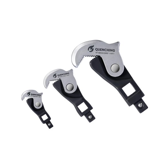 Juego de llaves Crowfoot, kit de 3 piezas autoajustables QUENCHING