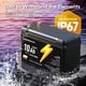 thumbnail image 3 of Batería de litio LiFePO4 GOLDENMATE 12 V 10 Ah (2 paquetes) IP67, 3 of 9