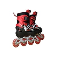 Patines - Lineal Con Luces Y Kit Talla M 35 38 Rojo
