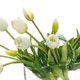 thumbnail image 4 of Ramo de tulipanes artificiales DUYONE Real Touch de látex, 15 unidades, color blanco, 4 of 6