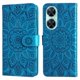 thumbnail image 1 of Funda tipo cartera FOXDOCK para Huawei Nova 11i , diseño girasol en relieve, cuero PU, cierre magnético, soporte y tarjetero, 1 of 5