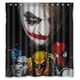 thumbnail image 1 of Cortina de ducha de Batman Joker con ganchos, tamaño 66 x 72 pulgadas, 1 of 3
