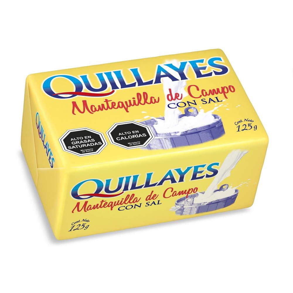 Mantequilla Con Sal Tradicional 125 g Quillayes