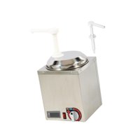 Magideal - Dispensador De Queso Con Bomba De 2,5 L, Fácil De Limpiar, De Acero Inoxidable, Para Estaciones De Refrigerios, Tiendas De Cupcakes Y Restaurantes.