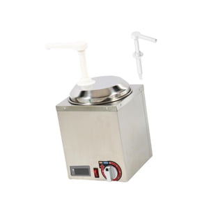 Magideal - Dispensador De Queso Con Bomba De 2,5 L, Fácil De Limpiar, De Acero Inoxidable, Para Estaciones De Refrigerios, Tiendas De Cupcakes Y Restaurantes.