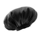 thumbnail image 5 of Gorro De Seda Satinado Ajustable, Gorro Para Dormir Nocturno, Para Cabello Natural Largo Y Rizado, Color Negro, 5 of 5