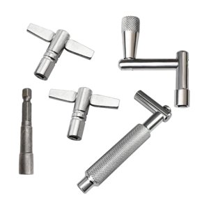 Magideal - 5 Uds Llaves De Tambor De Metal Con Llave, Piezas De Afinación De Tambor Z, Herramienta De Hardware Para Tambores De Caja, Accesorios De Bombo