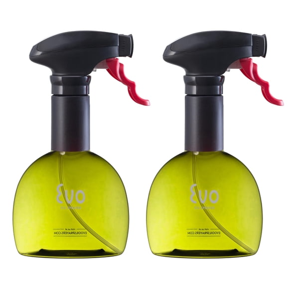 Pulverizador de aceite Evo Mini sin aerosol para aceite de oliva, 240 ml, juego de 2