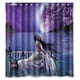 thumbnail image 1 of Cortina de ducha con diseño de estrellas, fantasía, ángel en el mar, con ganchos, tamaño 60 x 72 pulgadas, 1 of 3