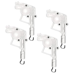 Magideal - Inclinación De Pared De 4 X 2 Pulgadas Para Cocina Horizontal De 2 Pulgadas, Mecanismo De Inclinación De Persiana Enrollable Hexagonal Transparente Pa