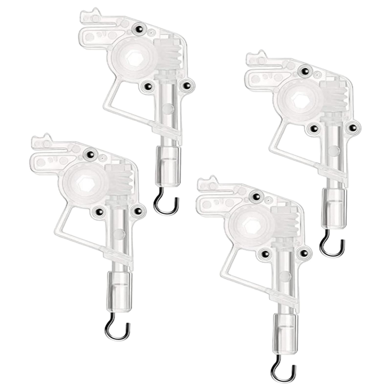 Magideal - Inclinación De Pared De 4 X 2 Pulgadas Para Cocina Horizontal De 2 Pulgadas, Mecanismo De Inclinación De Persiana Enrollable Hexagonal Transparente Pa