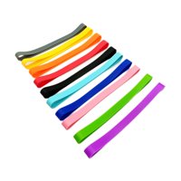 Magideal - 10 Bandas Elásticas De Silicona Para Embalaje, Coloridas, Para Vajilla, Envolturas Domésticas, Cajas, Envoltorios Para Camping, Billeteras Y Tarjetas. 18 Cm X 12 Cm