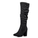 thumbnail image 1 of Botas Largas Mujer Casual Pu Texil Tacon Grueso Weide HX512, 1 of 9