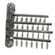 thumbnail image 3 of Colgador Plegable Para Ropa Sucia, Soporte De Pared, Clips Para Ropa De Bebé, Sujetadores, Bufanda, Lazo Plateado Gris, 3 of 3