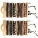 thumbnail image 4 of Juego de 2 pulseras de cuero tejidas a mano, accesorios artesanales vintage, decoraciones, 4 of 11